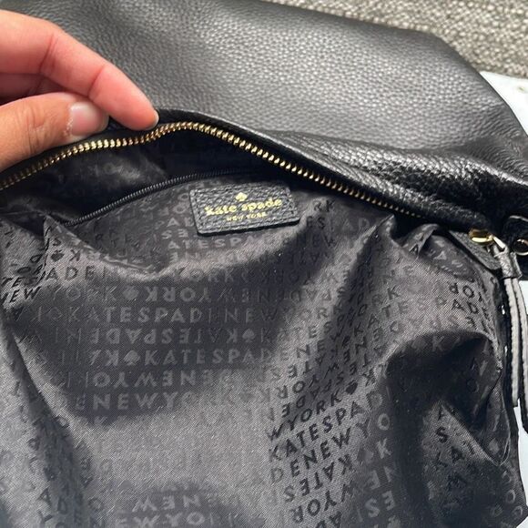 Kate Spade Crossbody Medium Leather Adjustable Strap Zip Pockets Minimalist - Picture 9 of 12